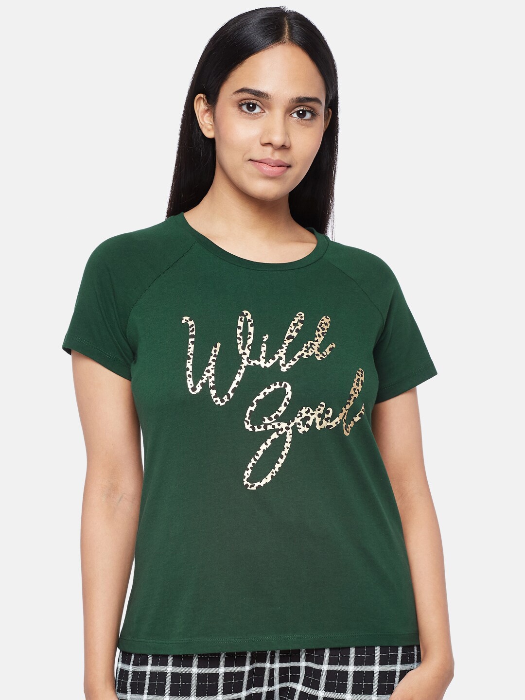 

Dreamz by Pantaloons Olive Regular Lounge tshirt