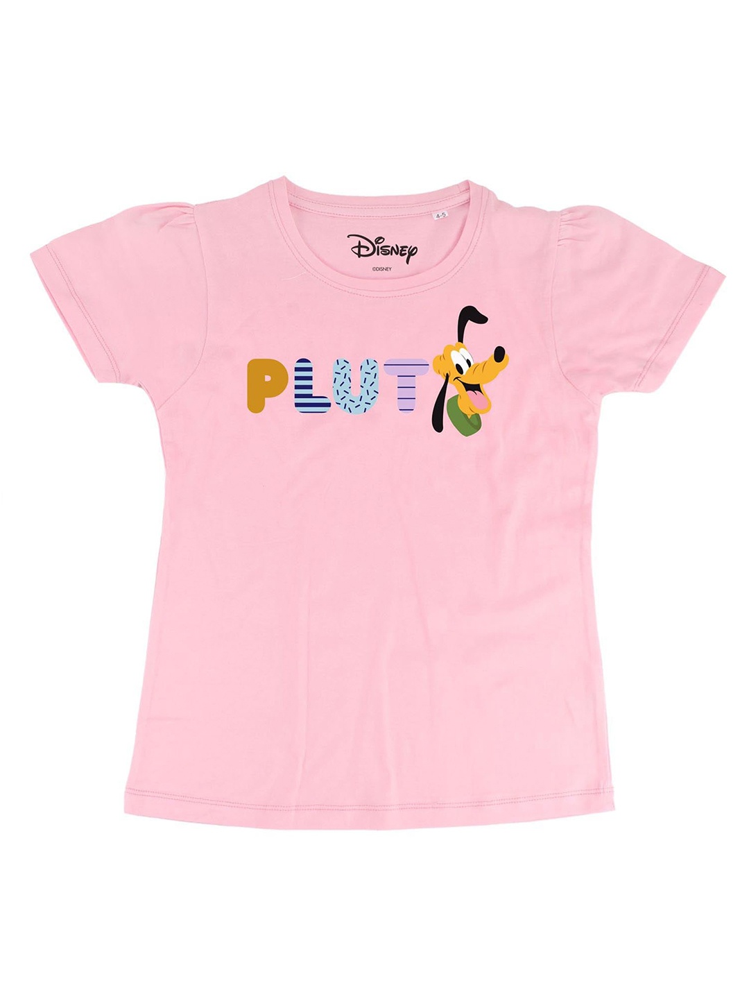 

Disney by Wear Your Mind Pink Puff Sleeve Regular Top