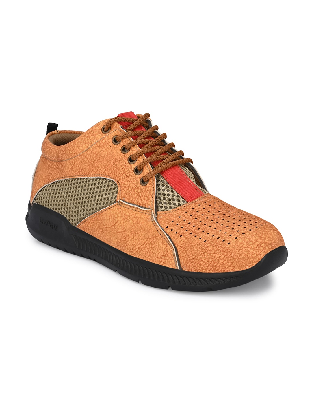 

Provogue Men Tan Perforations Trekking Shoes