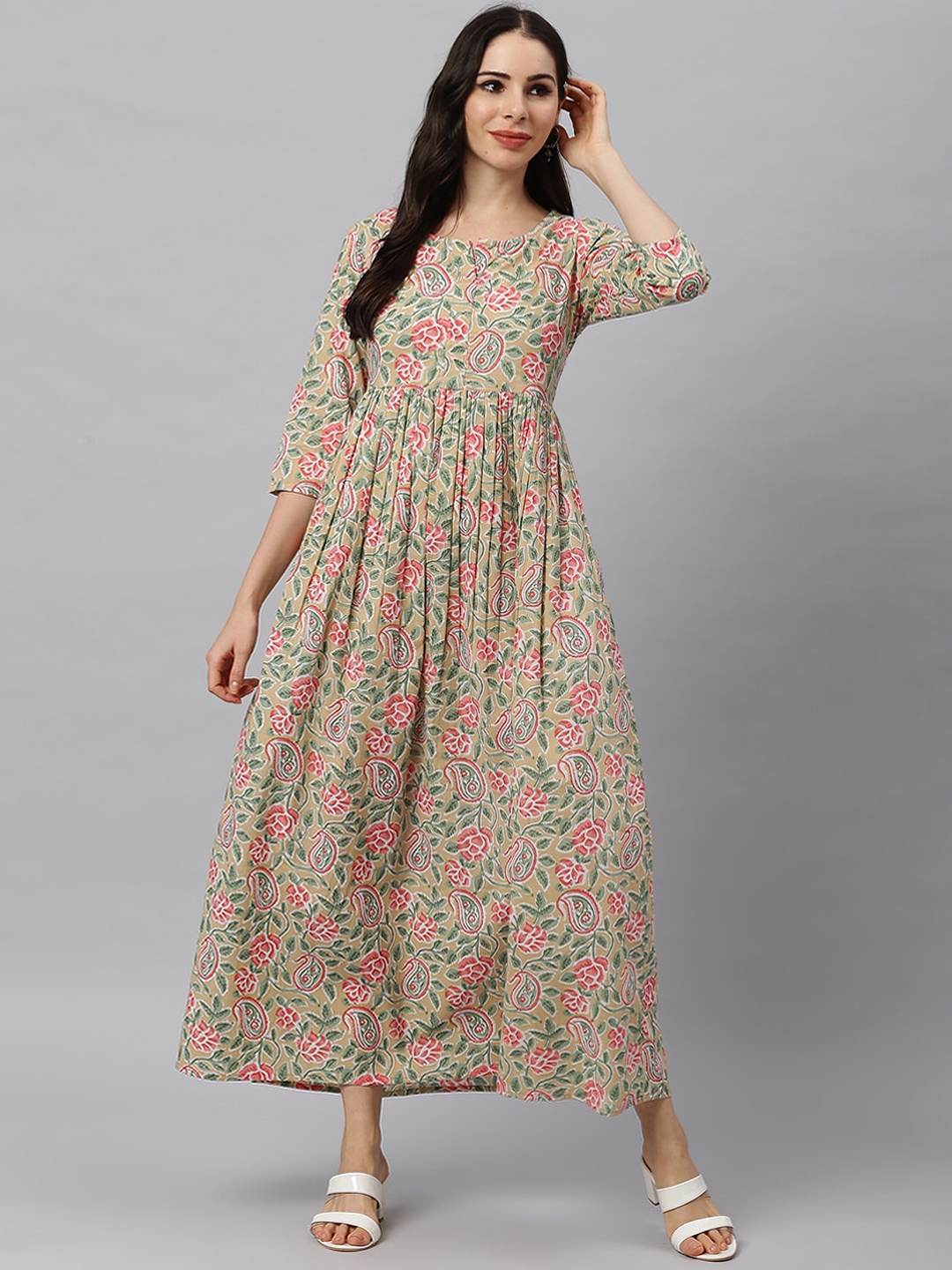 

Idalia Women Multicoloured Floral Printed Dress, Multi