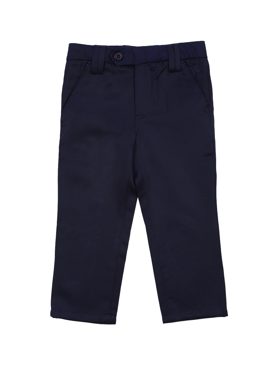

Allen Solly Junior Boys Navy Blue Slim Fit Chinos Trousers