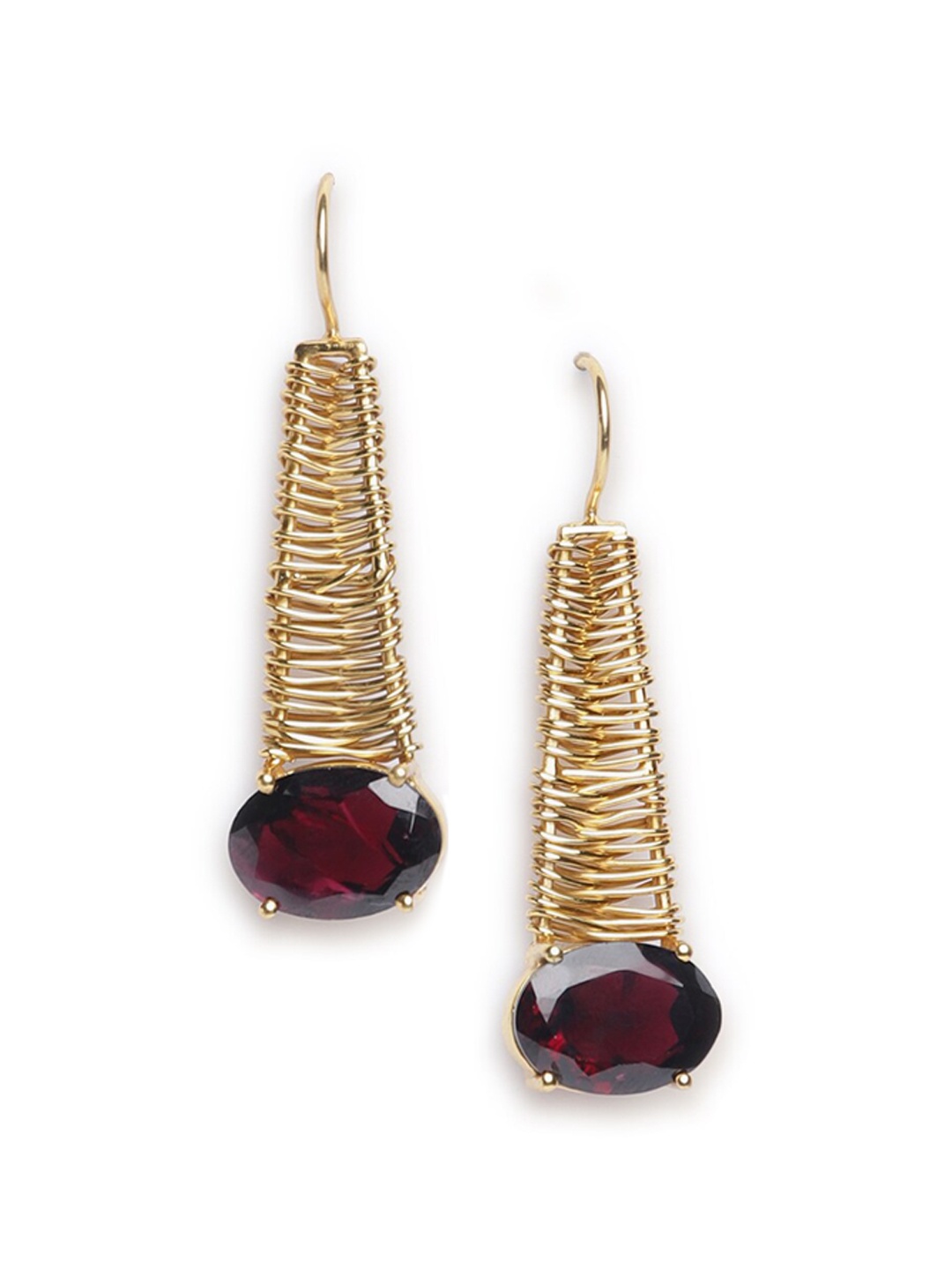 

Fabindia Gold-Toned Contemporary Drop Earrings
