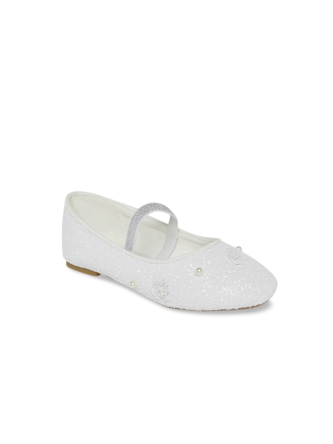 

Pantaloons Junior Girls White Embellished Ballerinas Flats