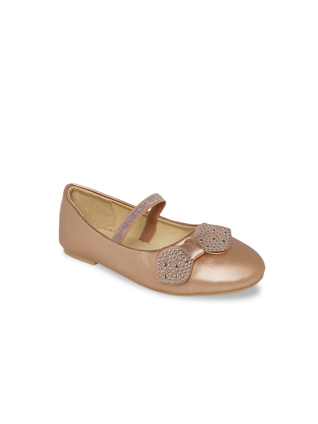 

Pantaloons Junior Girls Gold-Toned Ballerinas with Bows Flats