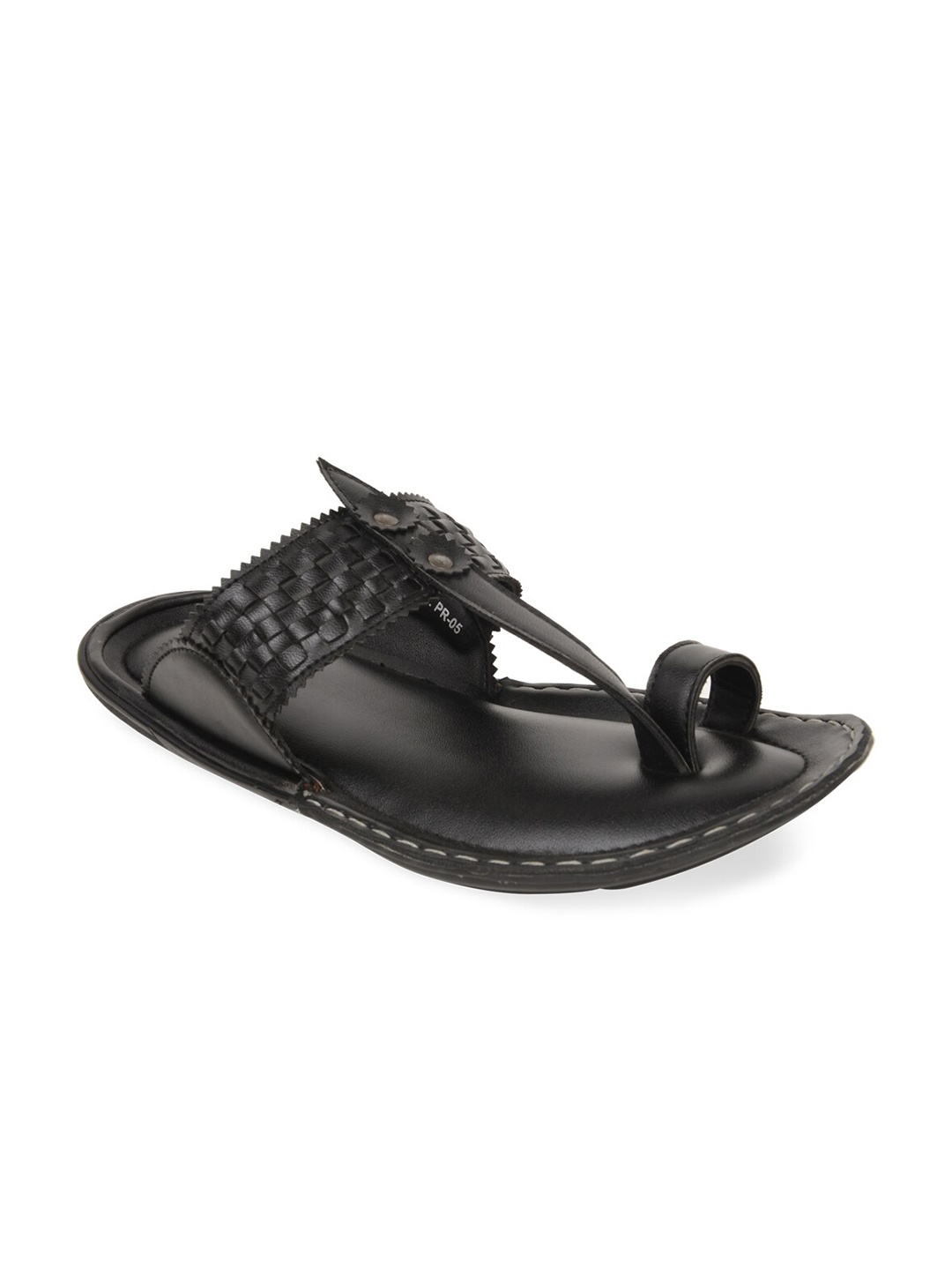 

Regal Men Black Ethnic Kolhapuri Comfort Sandals