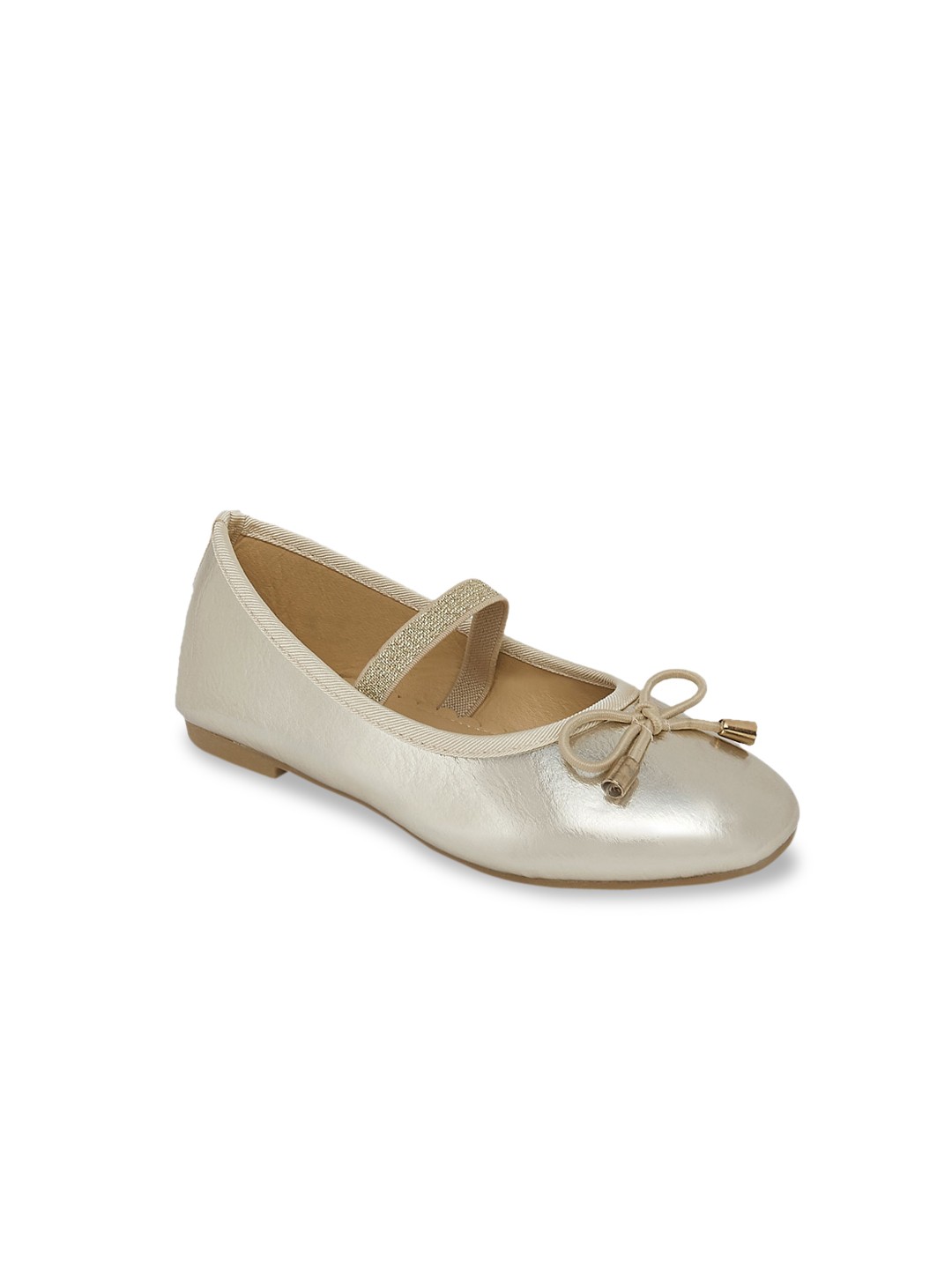 

Pantaloons Junior Girls Gold-Toned Ballerinas with Bows Flats