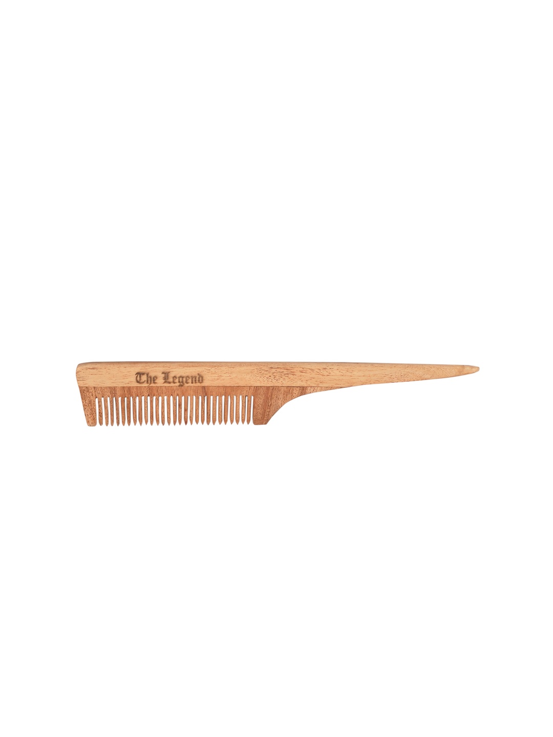 

The Legend Organic Neem Wood Comb with Long Handle, Brown