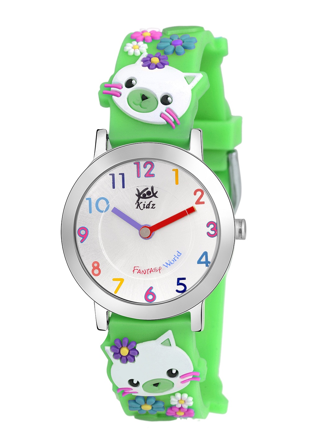 

Kool Kidz Unisex Kids Multicoloured Dial & Green Straps Analogue Watch