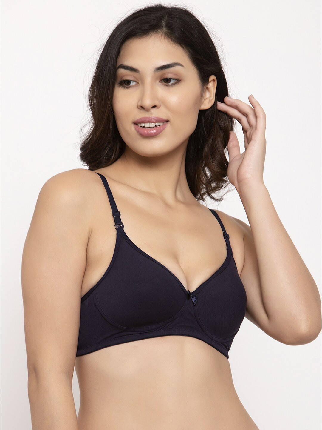 

Prag & Co Navy Blue Medium Coverage Lightly Padded T-shirt Bra - AB40230BN
