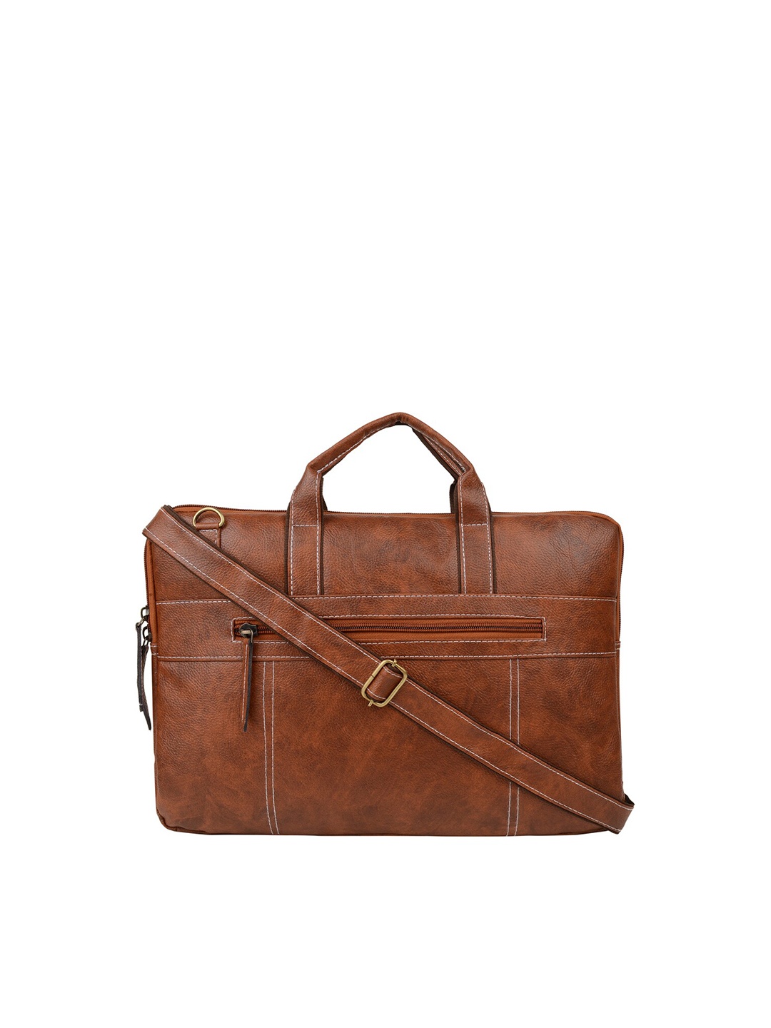 Vivinkaa Unisex Kids Tan Textured 15.6 inch Laptop Bag