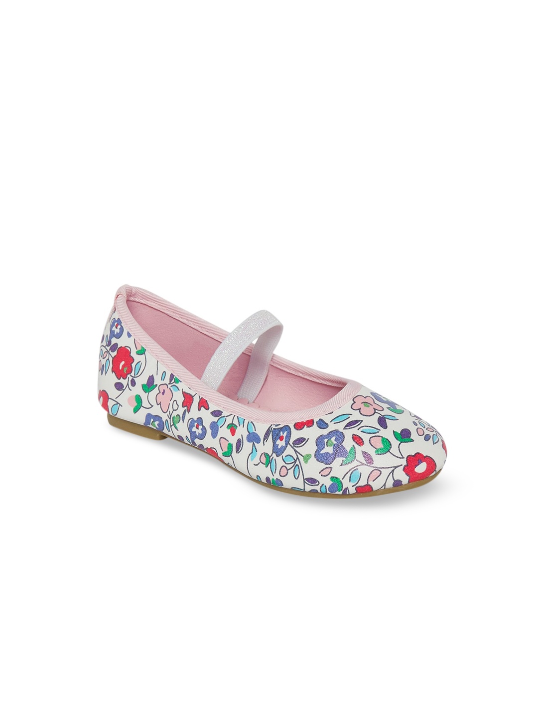 

Pantaloons Junior Girls White Printed Ballerinas Flats
