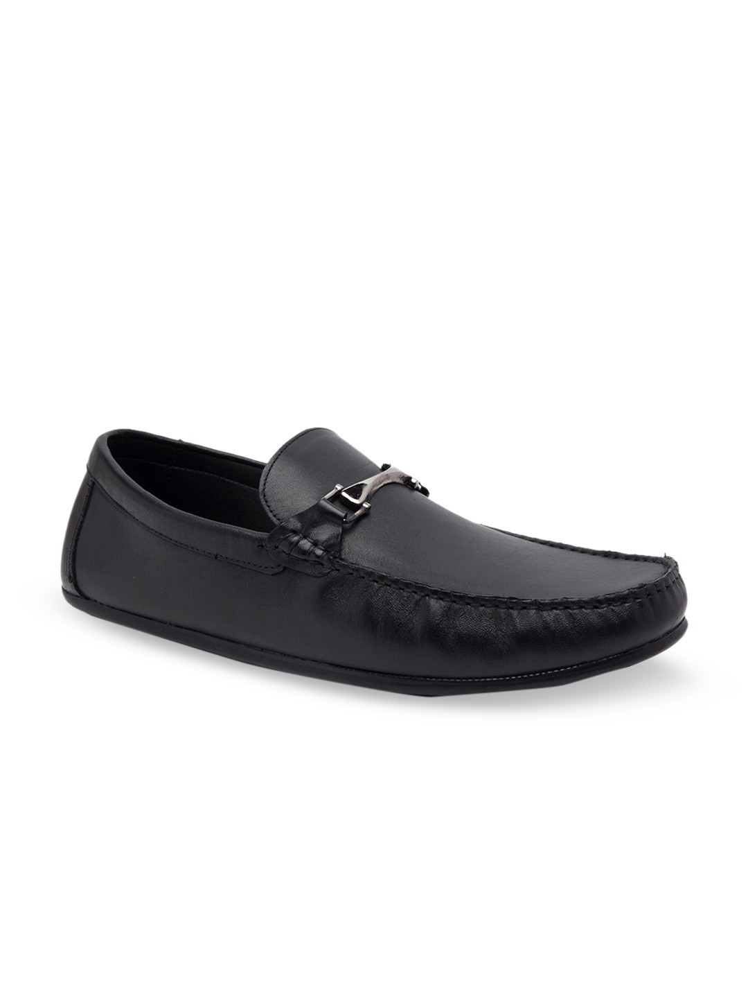

Regal Men Black Leather Horsebit Loafers