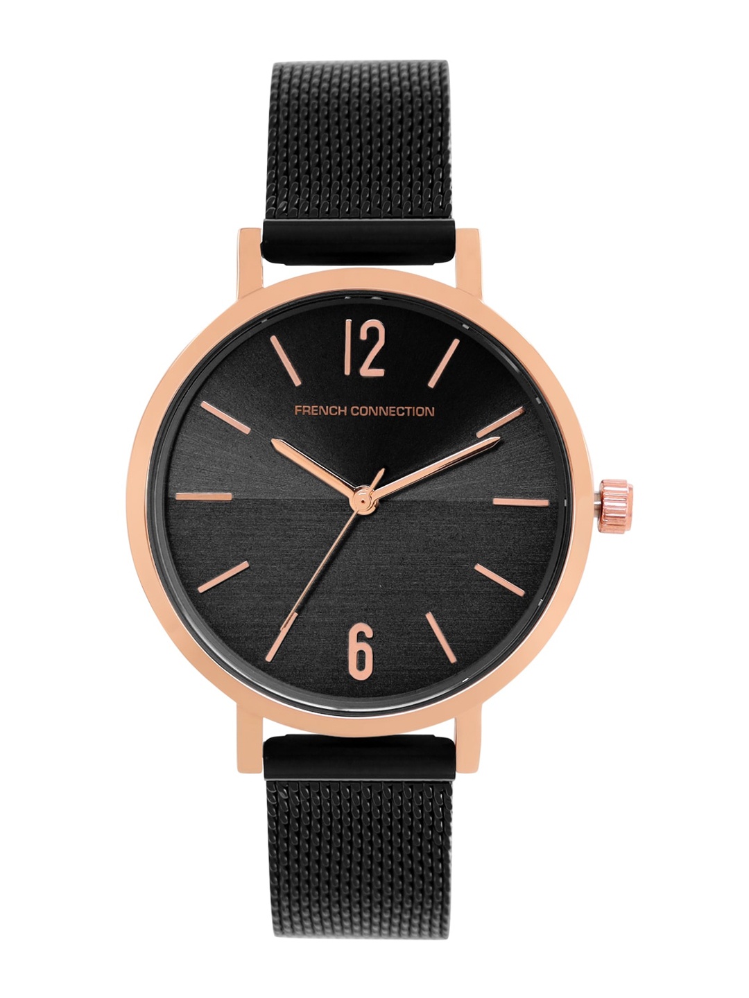 

French Connection Women Black Bracelet Style Straps Analogue Watch FC007BRGM