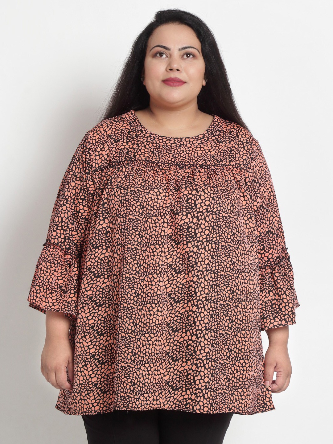 

sindrellastorie Women Black Bell Sleeve Regular Top