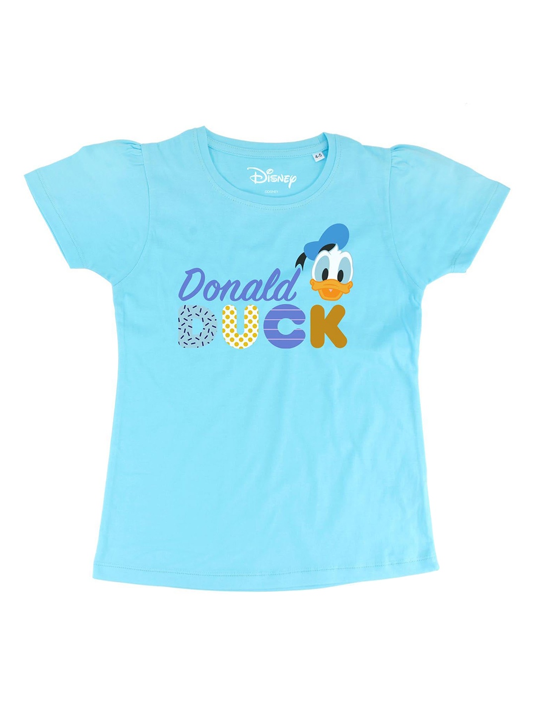 

Disney by Wear Your Mind Blue Puff Sleeve Regular Top