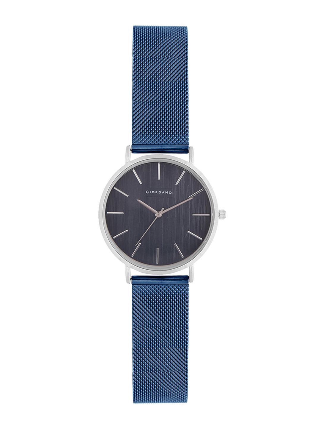 

GIORDANO Women Blue Dial & Silver Toned Bracelet Style Straps Analogue Watch