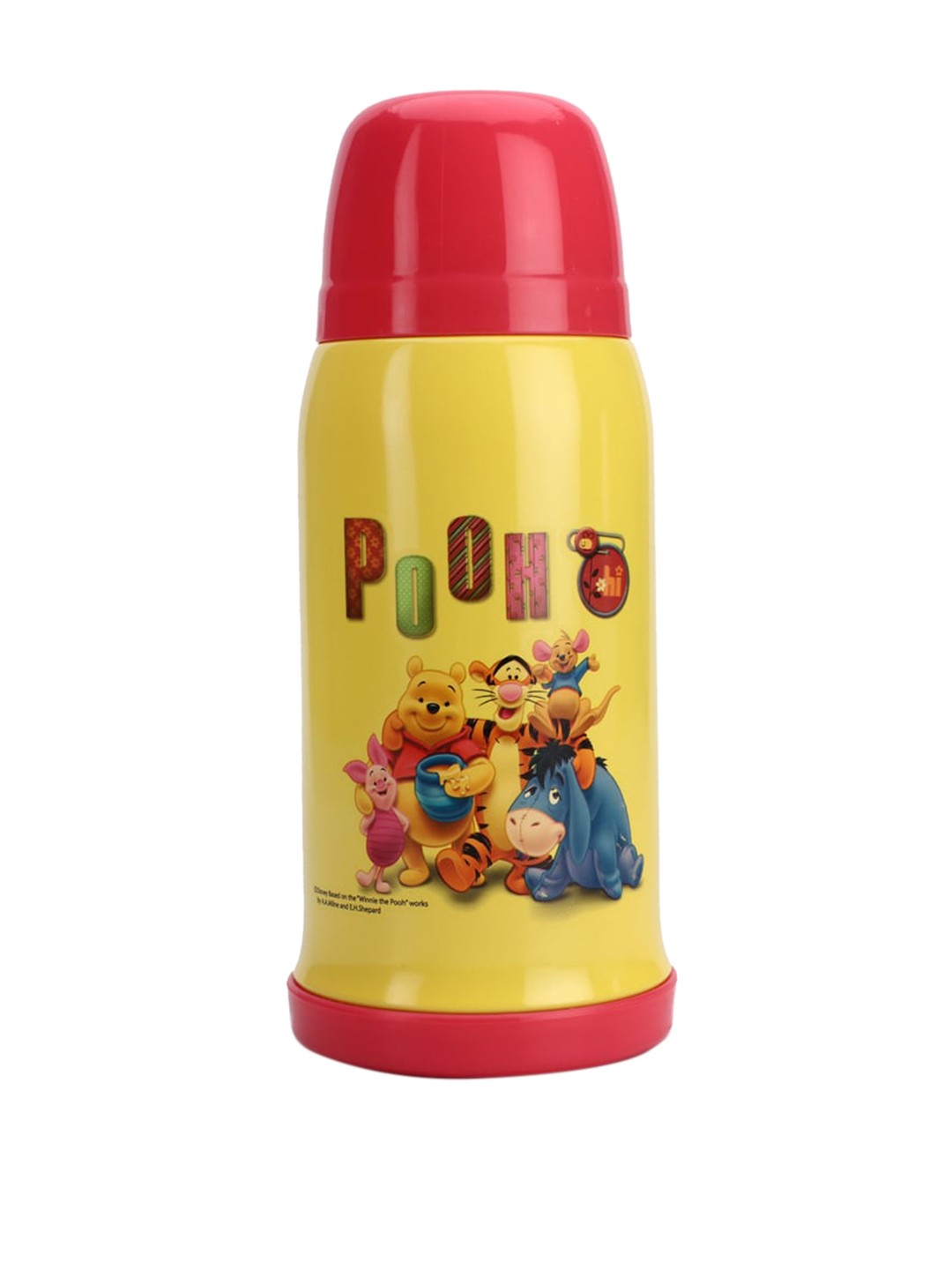 

Disney Unisex Kids Yellow & Red Pooh Printed Stainless Steel Flask Water Bottle