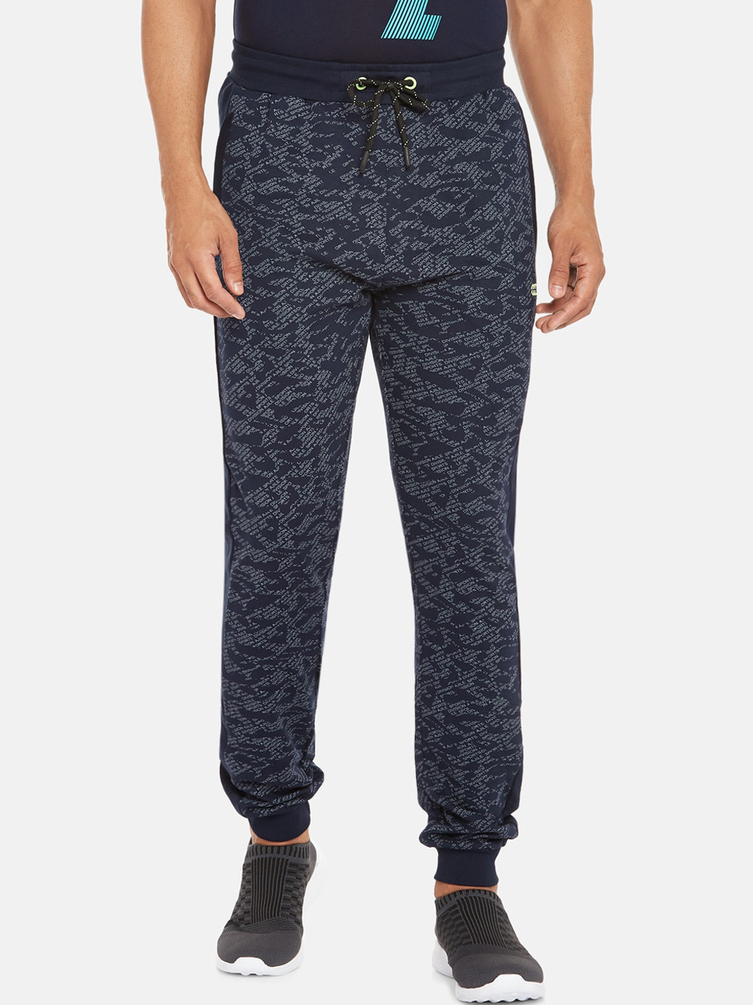 

Ajile by Pantaloons Men Navy Blue Printed Joggers