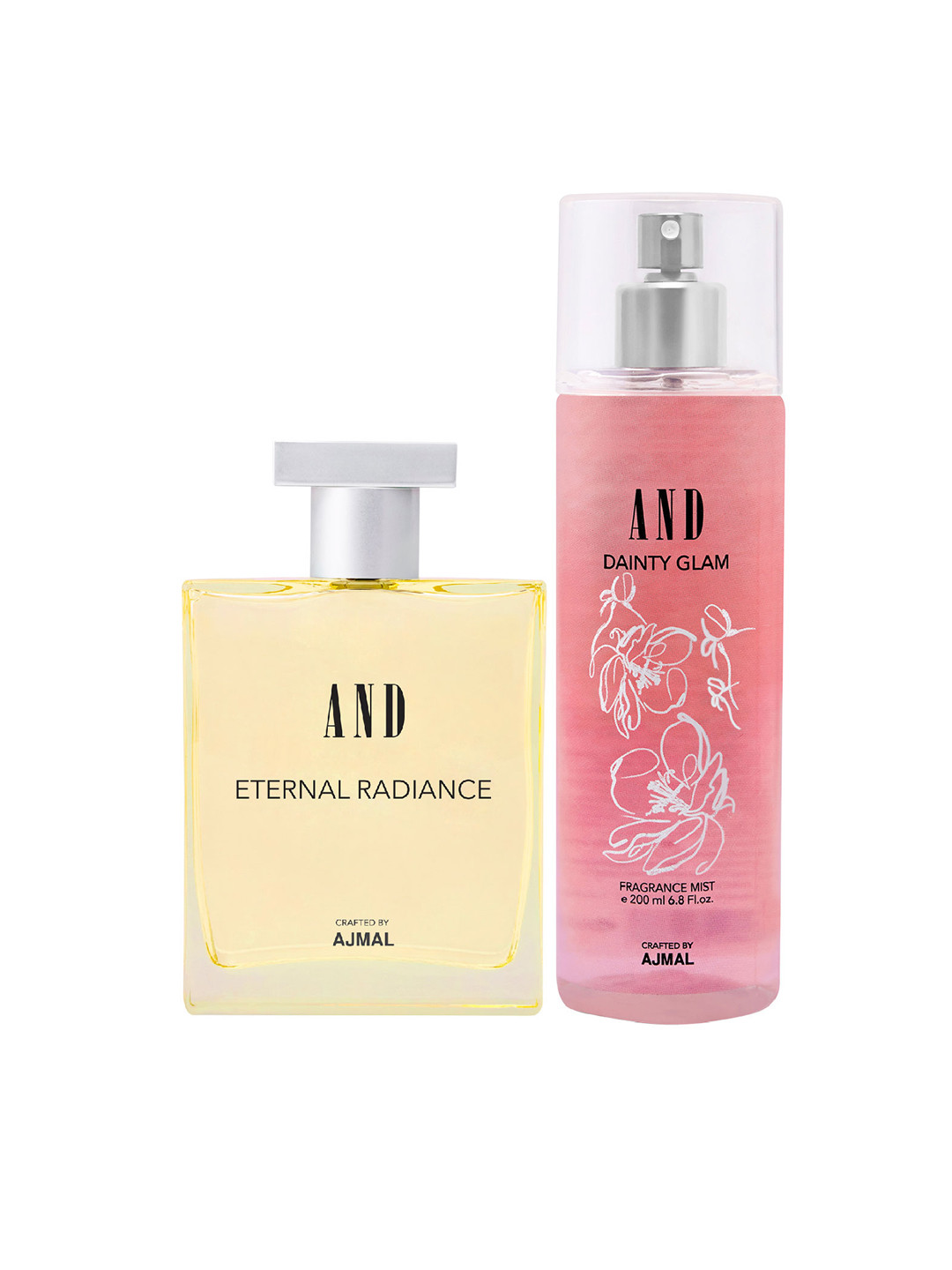 

AND Women Pack of 2 Eternal Radiance EDP & Dainty Glam Fragrance Mist, Na