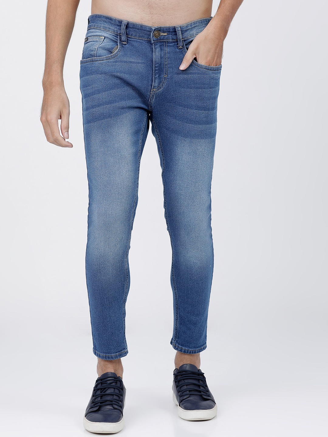 

Highlander Men Taperd Fit stretchable Jeans, Blue