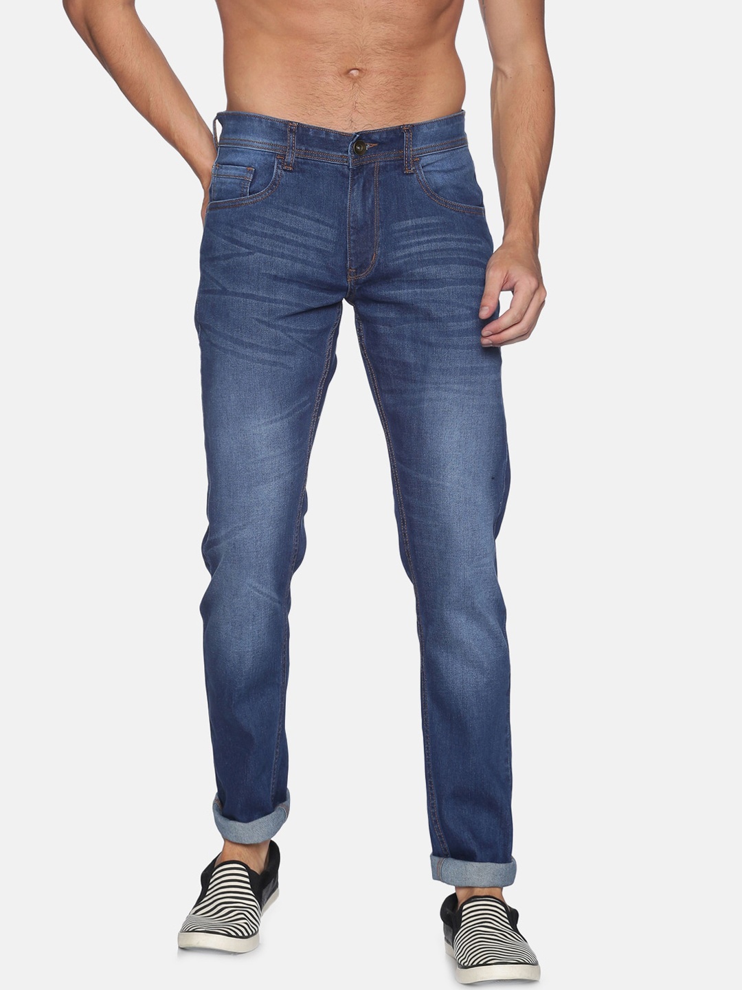 

IVOC Men Blue Slim Fit Light Fade Stretchable Jeans
