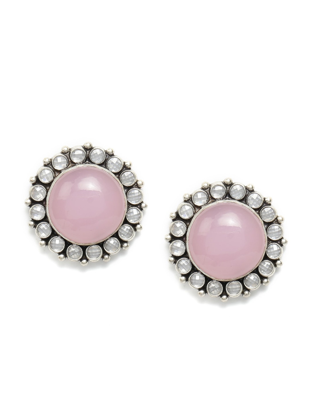

Fabindia Silver-Toned Contemporary Studs Earrings