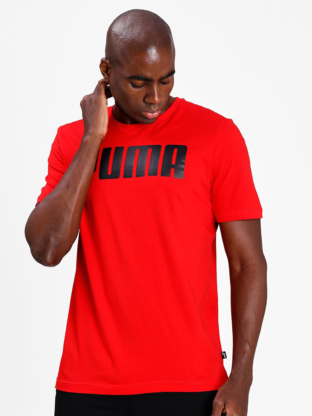 

Puma Men Red Typography Printed T-shirt
