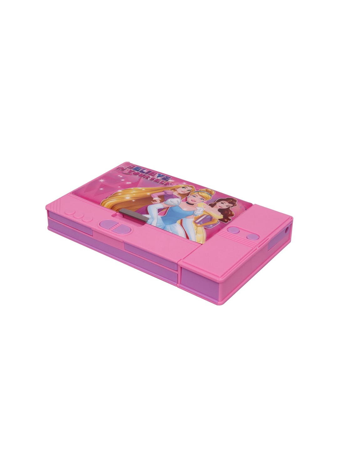 

Disney Girls Pink & Purple Disney Princess Printed Magnetic Pencil Box