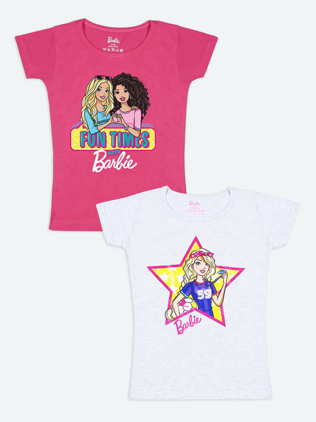 

Barbie Girls Multicoloured 2 Printed T-shirt, Multi