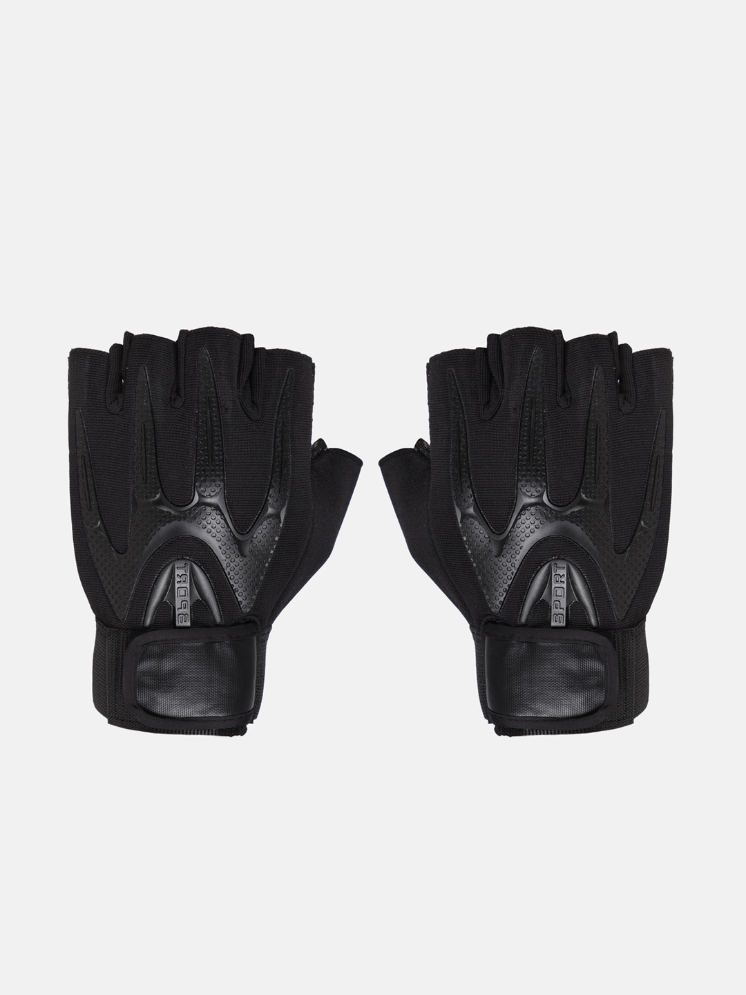 

FabSeasons Unisex Black Camouflage Mountain Bike Half Finger Anti-Slip Gloves