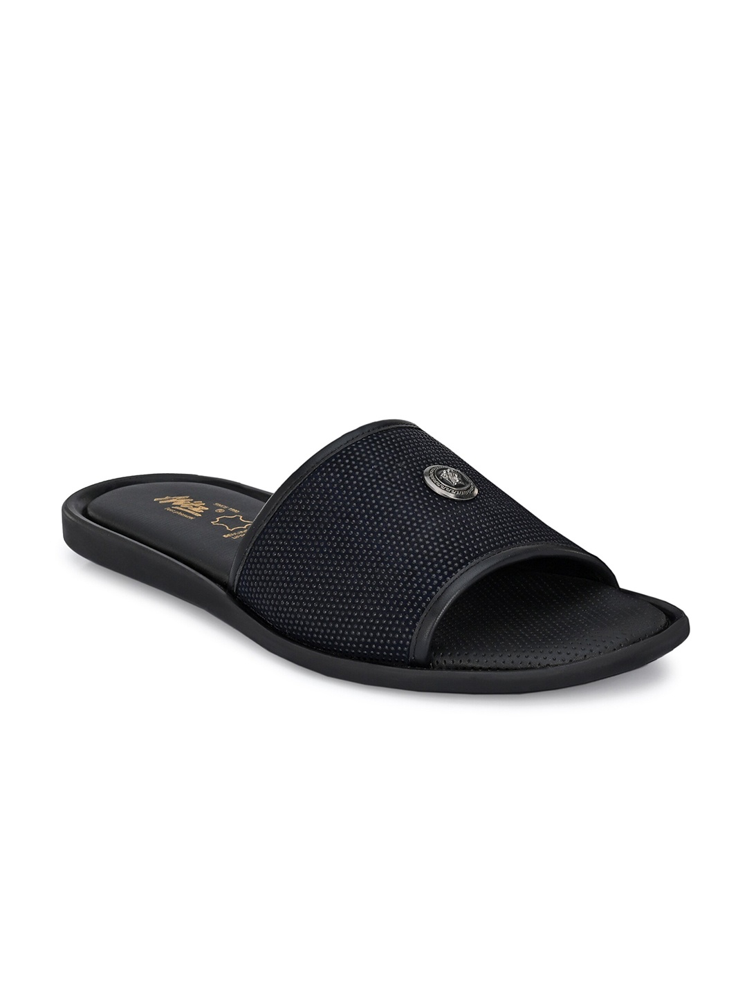 

Hitz Men Black Embellished Sliders