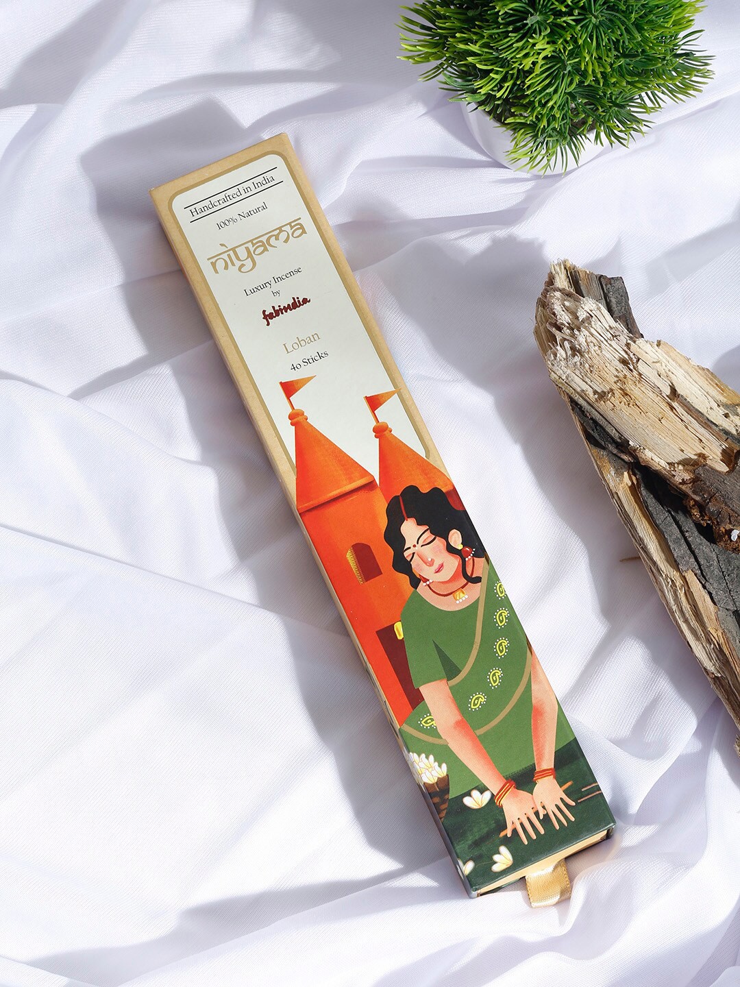 

Fabindia Set Of 40 Brown Loban Fragrance Incense Sticks