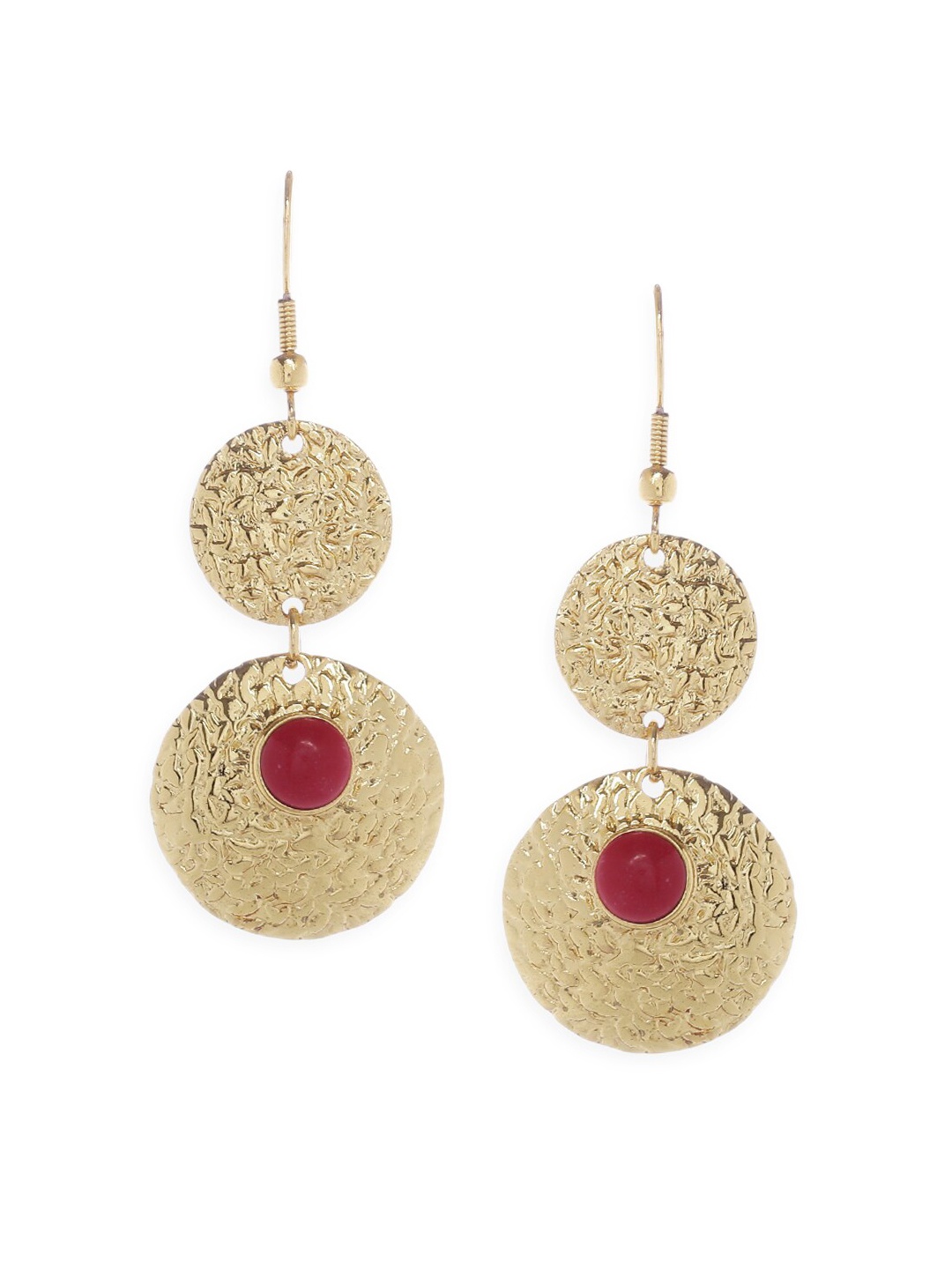 

Fabindia Gold-Toned Geometric Drop Earrings