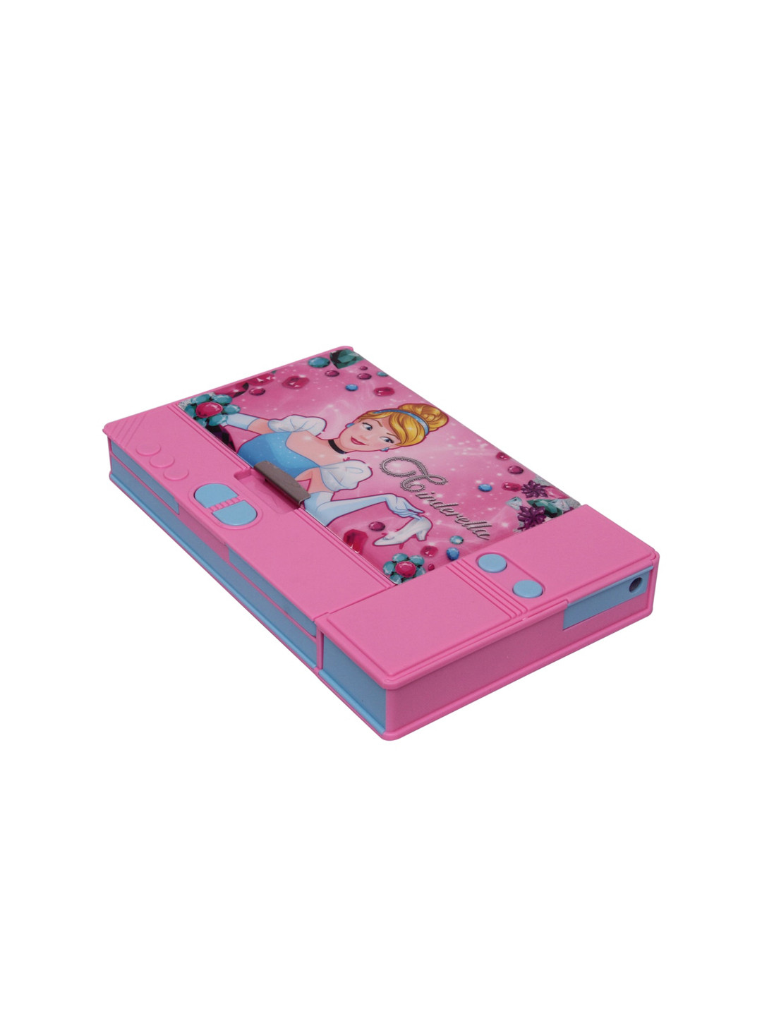 

Disney Girls Pink & Blue Printed Magnetic Pencil Box