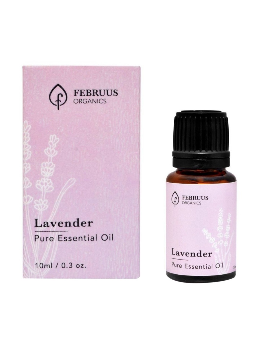 

Februus Organics Lavender Essential Oil 10ml, Transparent