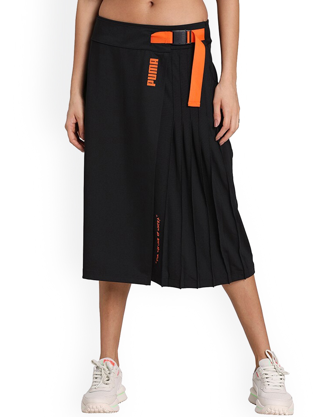 

Puma x CENTRAL SAINT MARTINS Women Black Solid A-Line Skirt