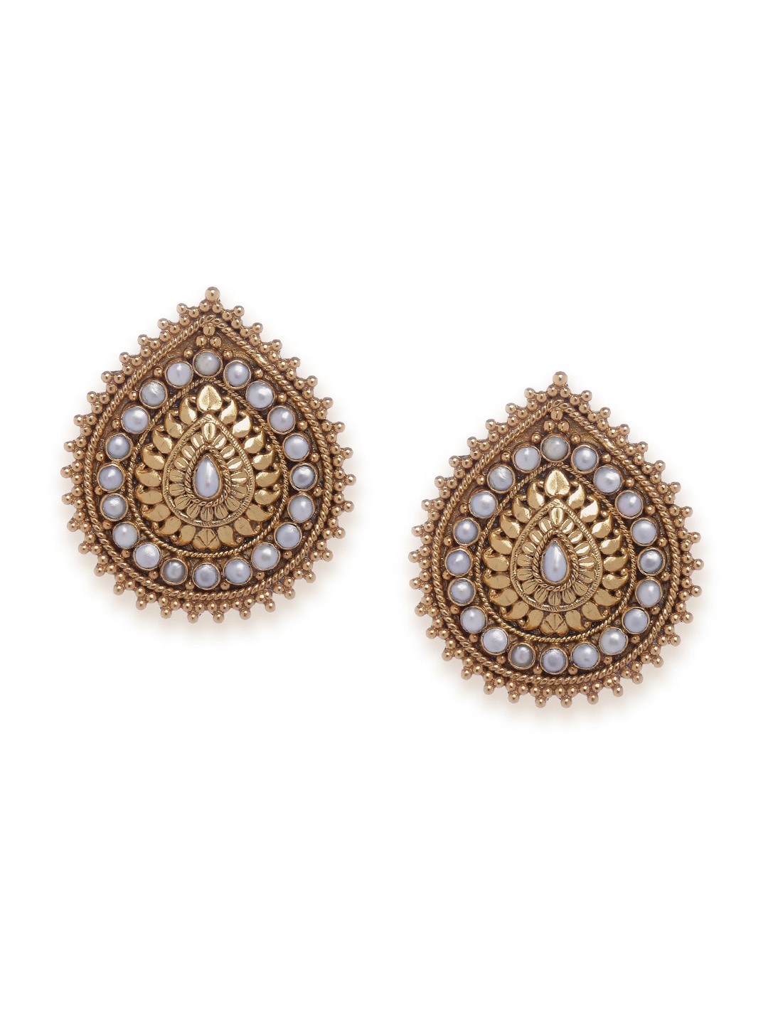 

Fabindia Gold-Toned Contemporary Studs Earrings