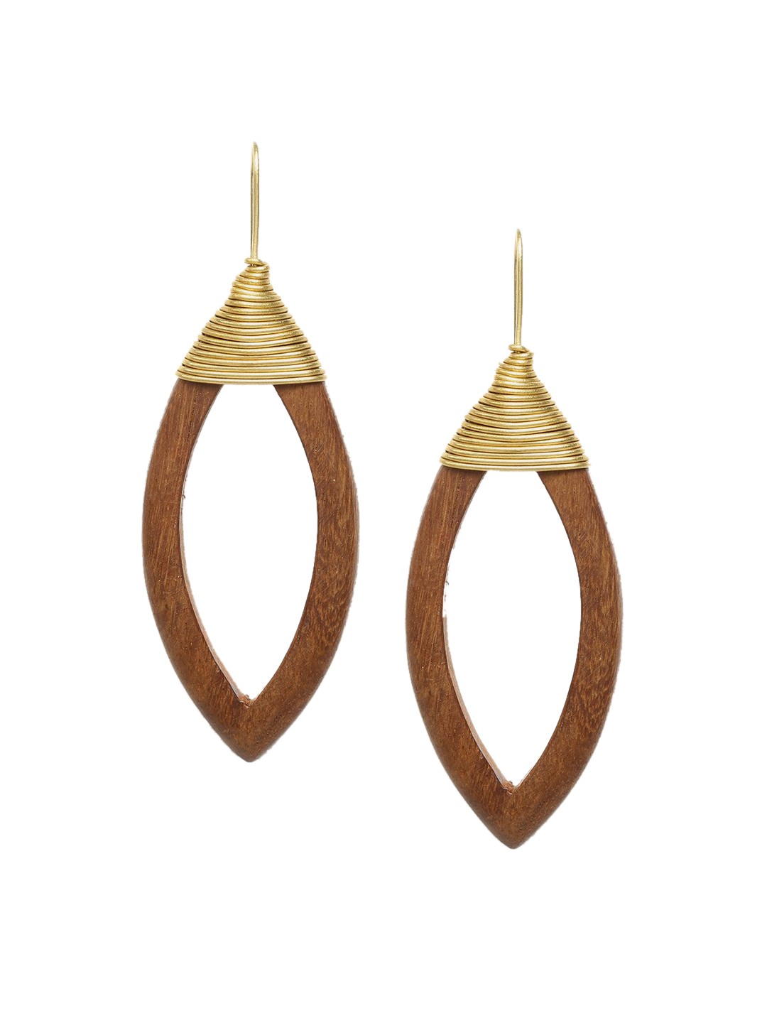 

Fabindia Gold-Toned Contemporary Hoop Earrings