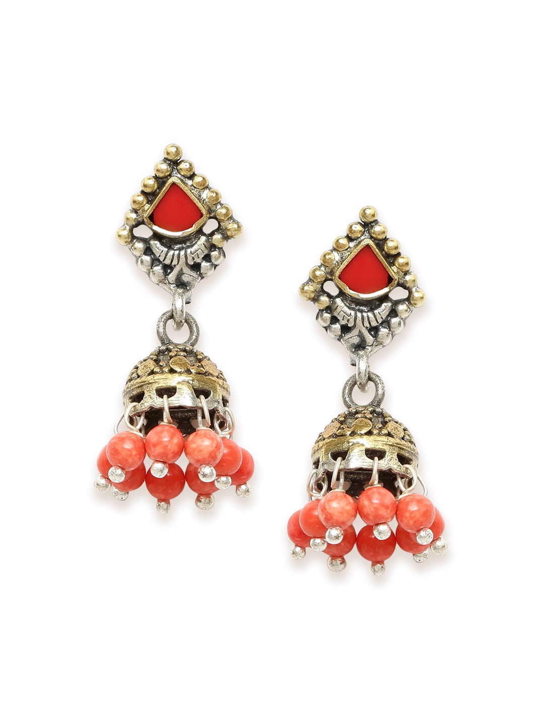 

Fabindia Multicoloured Contemporary Studs Earrings, Multi