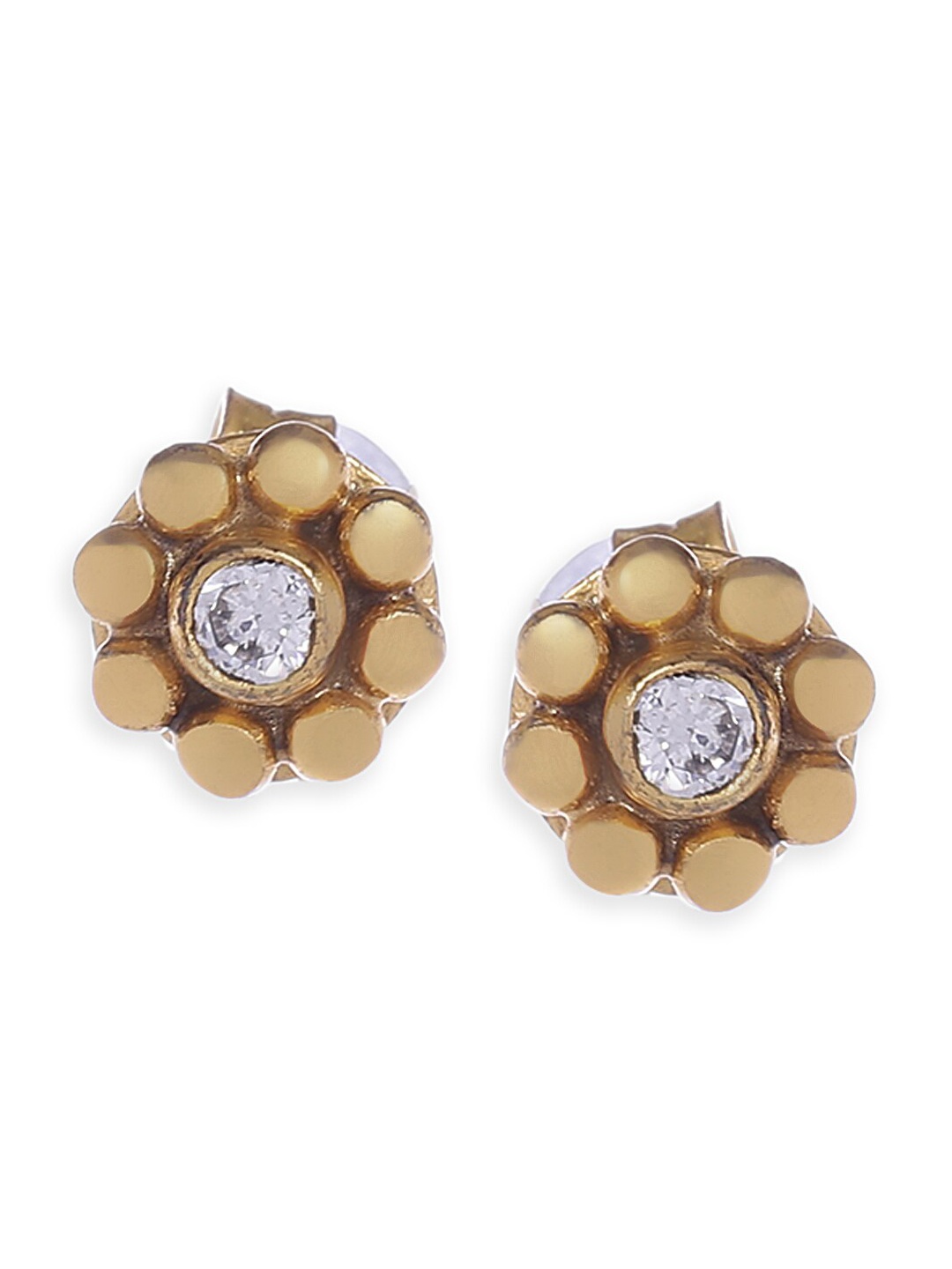 

Fabindia Gold-Toned Floral Drop Earrings