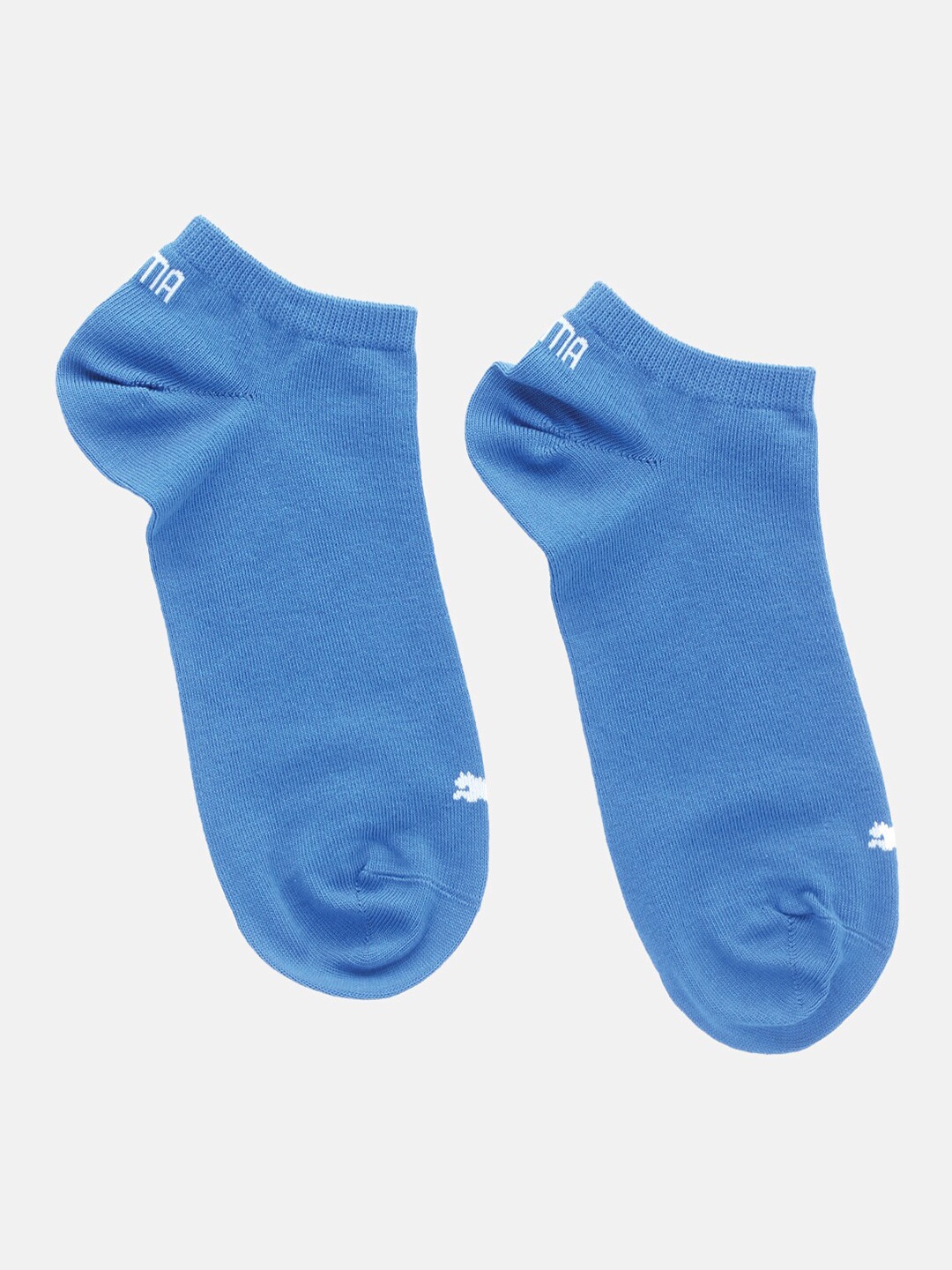 Puma Unisex Pack Of 3 Solid Sneaker Socks, Blue