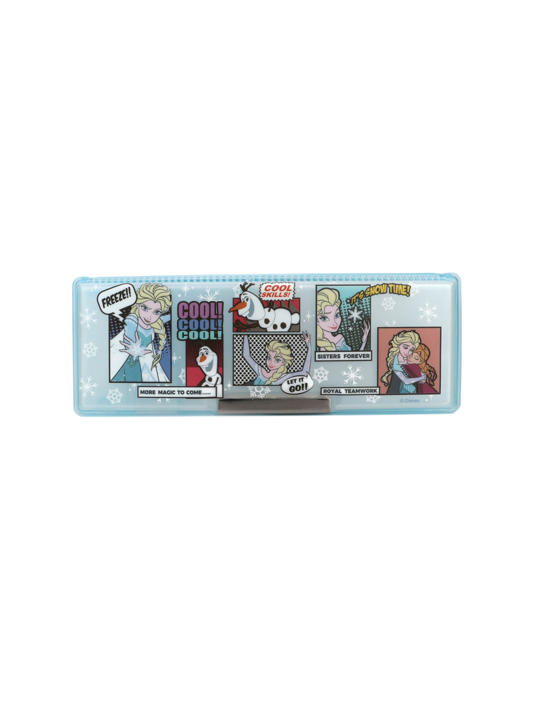 

Disney Girls Blue & Black Frozen Printed Magnetic Pencil Box