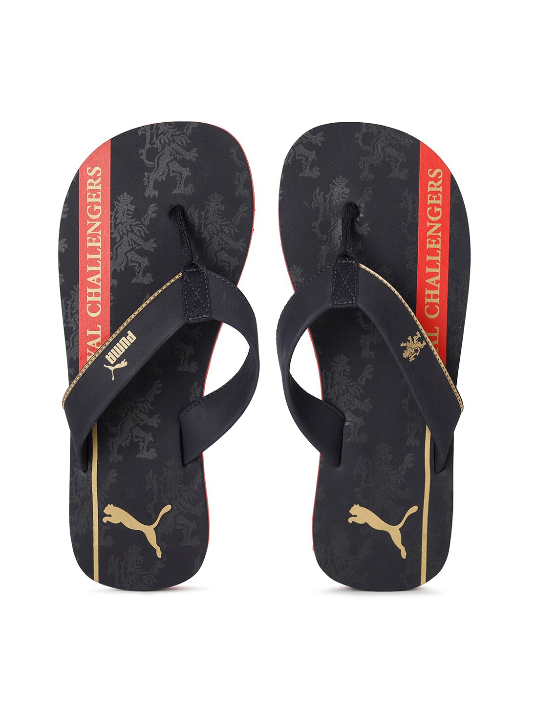 

Puma Unisex Blue Royal Challengers Bangalore Rubber Thong Flip-Flops