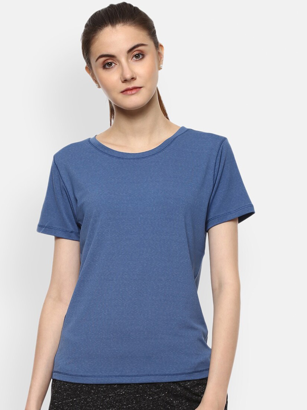 

Aventura Outfitters Women Blue T-shirt