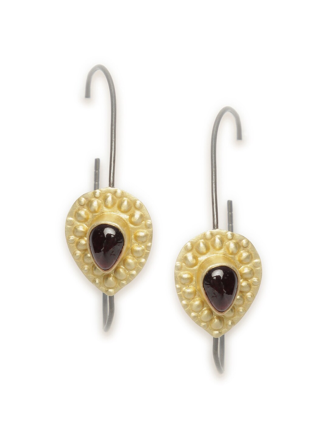 

Fabindia Black Contemporary Hoop Earrings