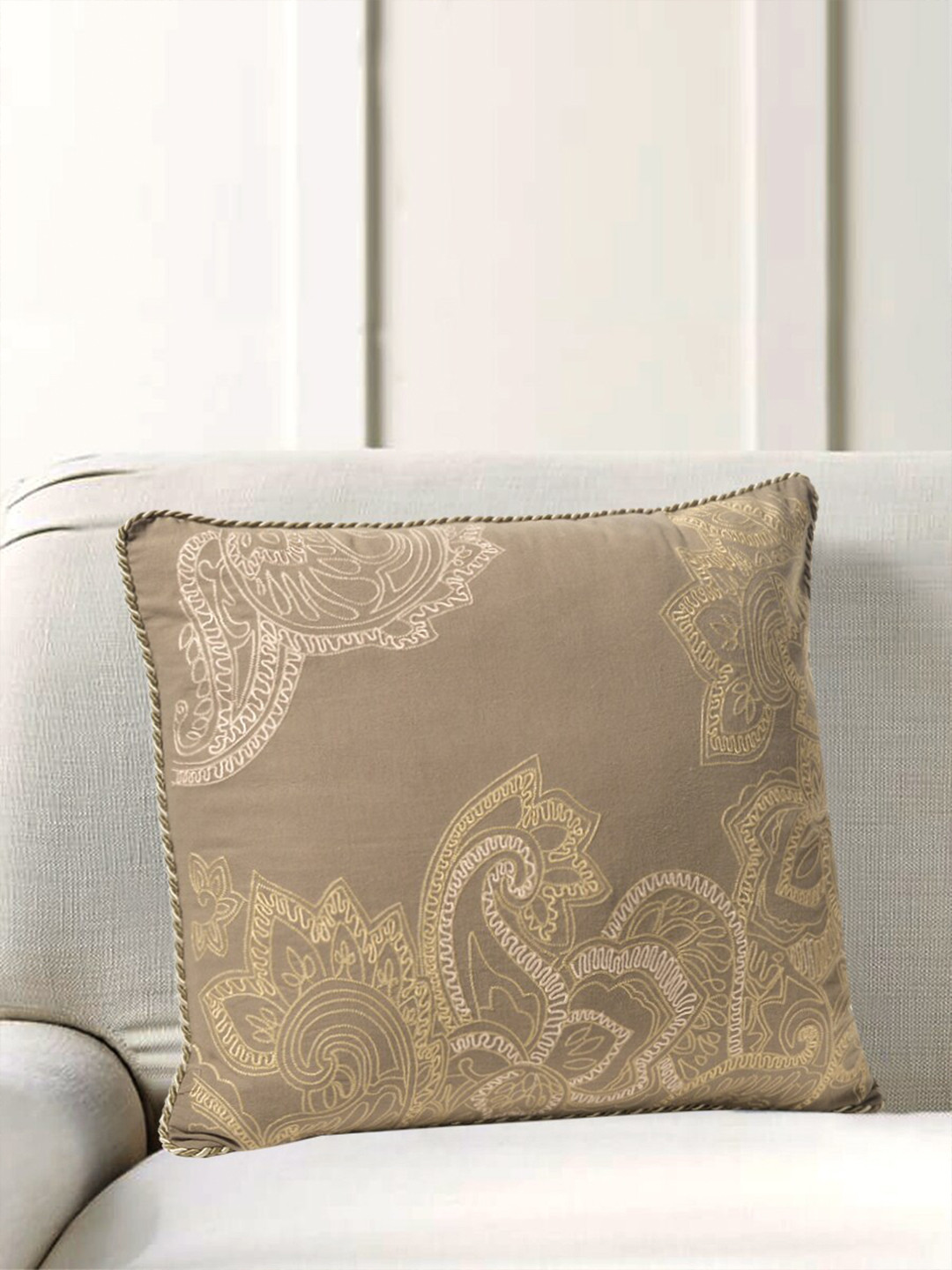 

Deco Window Tan Brown Ethnic Motifs Square Cushion Covers