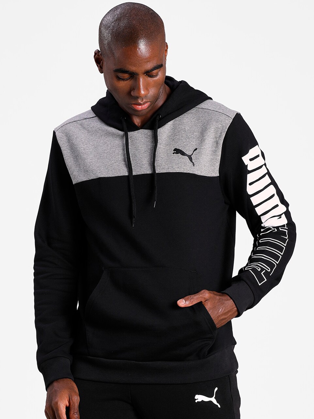 

Puma Men Black Up N Down Hoodie