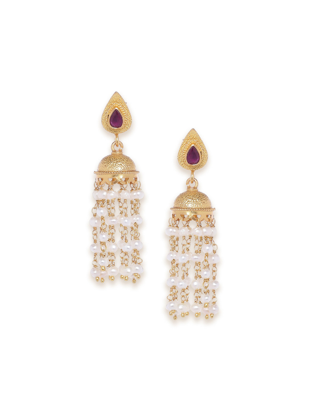 

Fabindia Gold-Toned Contemporary Jhumkas Earrings