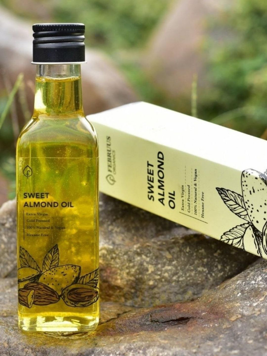 

Februus Organics Sweet Almond Oil - 100 ml, Transparent