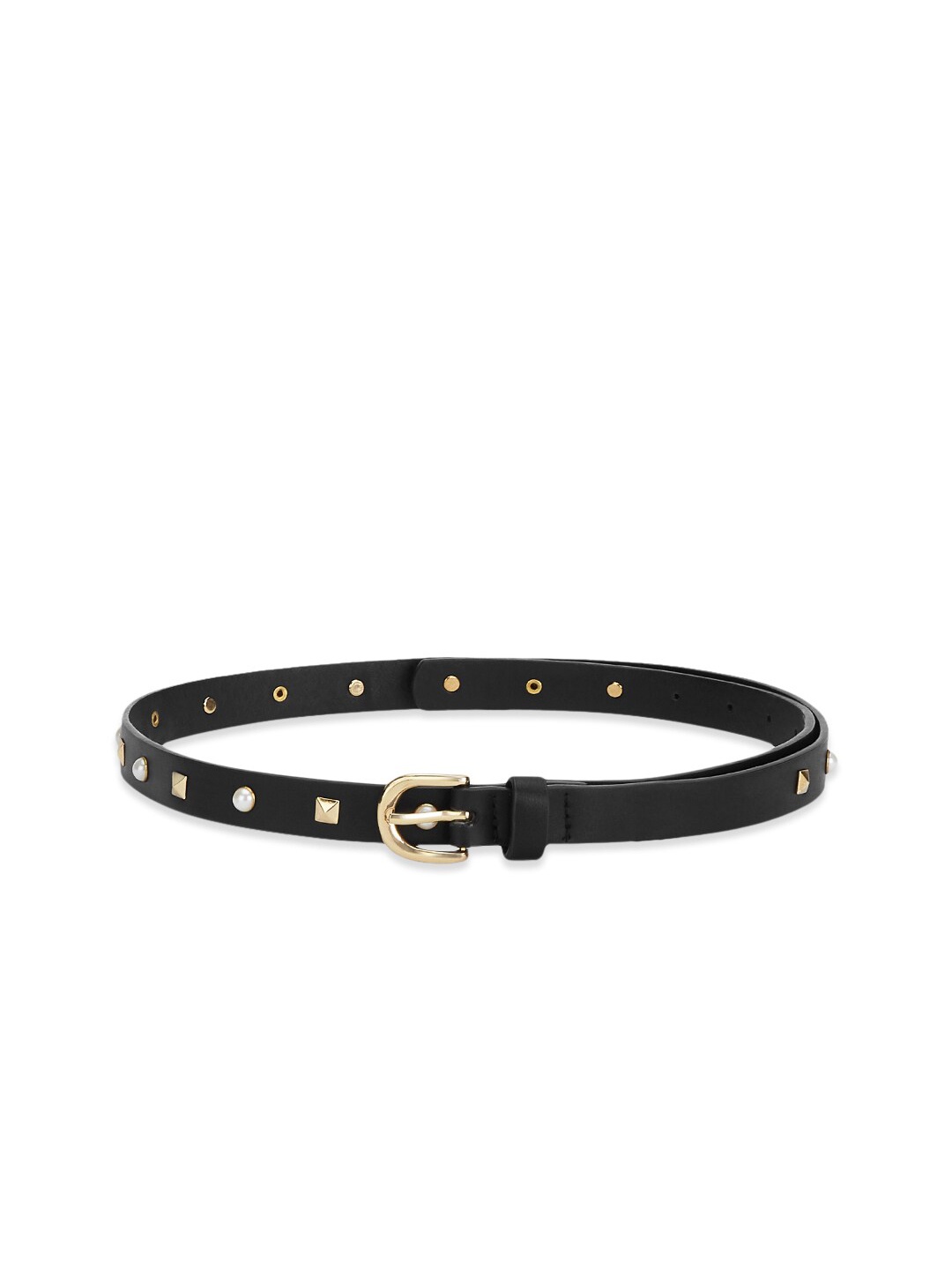 

Forever Glam by Pantaloons Women Black Embellished PU Belt